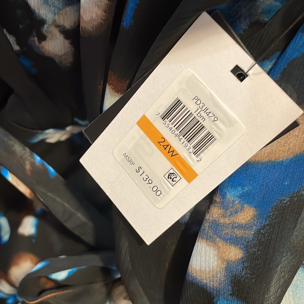DKNY Fit and Flare Size 24W Dress, NWT - Picture 9 of 14